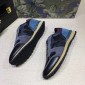 Replica Valentino Blue camouflage and navy heel with white sole Sneakers MS07022