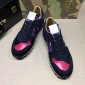 Replica Valentino Blue and colorful print with black sole Sneakers MS07034