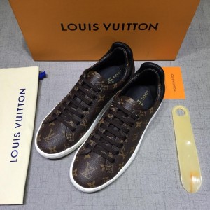 Louis Vuitton Perfect Quality Sneakers Brown and Monogram print with white sole MS071017