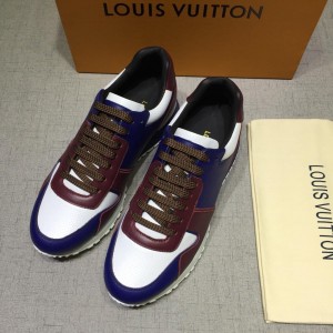 Louis Vuitton Perfect Quality Sneakers Blue and white leather details with white sole MS071037