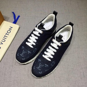 Louis Vuitton Perfect Quality Sneakers Blue and blue Monogram toe with white sole MS071098