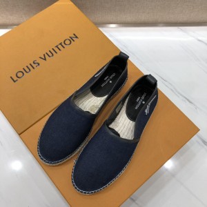 Louis Vuitton Perfect Quality Sneakers Blue and straw soles MS071123