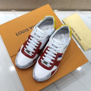 Louis Vuitton Perfect Quality Sneakers White and red leather details with white sole MS071132