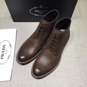 Prada Brown Martens Boots MS071183