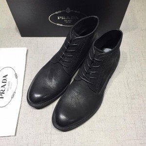 Prada Black Martens Boots MS071184