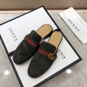 Gucci GraySlipper with double G MS07516