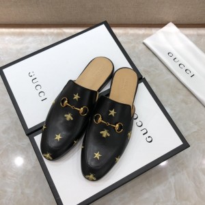 Gucciblack Slipper with star and bee MS07524