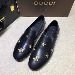 Gucci Star Bee Hoisebit Leather Loafer MS07551