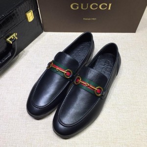 Gucci Black Leather loafer MS07552