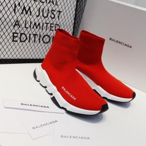 Balenciaga Speed Trainers Red and white rubber sole Sneaker MS09076