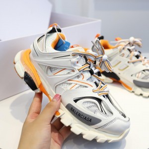 Balenciaga Track Black and Grey with White Orange Sneaker MS09084