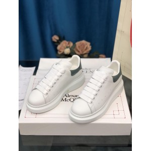 Alexander McQueen Fahion Sneakers White with green snake heel MS100008