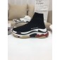 Replica High Quality Balenciaga Custom Speed Trainer X Triple S Sneaker Black Triple002