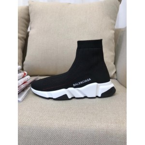 High Quality Balenciaga Speed Trainer  Black White Triple003