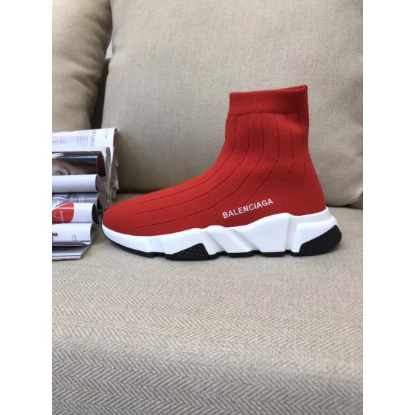 High Quality Balenciaga Speed Trainer Red White Triple005