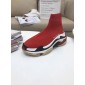 Replica High Quality Balenciaga Custom Speed Trainer X Triple S Sneaker Red Triple007