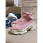 Replica High Quality Balenciaga Custom Speed Trainer X Triple S Sneaker Pink Triple009