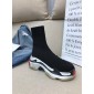 Replica Balenciaga Custom Speed Trainer X Triple S Sneaker Black Triple012