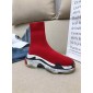 Replica Balenciaga Custom Speed Trainer X Triple S Sneaker Red Triple013