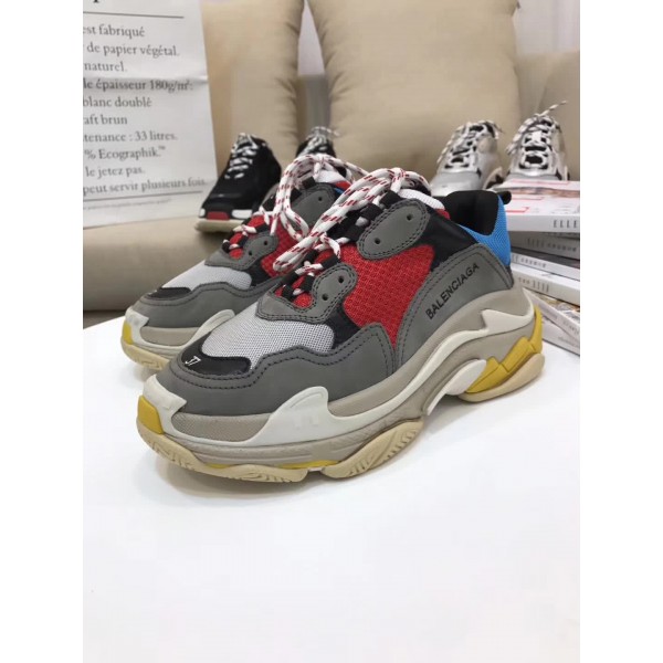 High Quality Balenciaga Triple S Trainers Triple018   Red/Gray