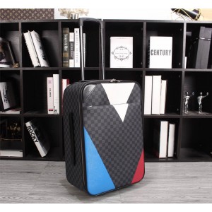 High Quality Louis Vuitton Blue Red White Luggage 21 inches  8952646CFD77