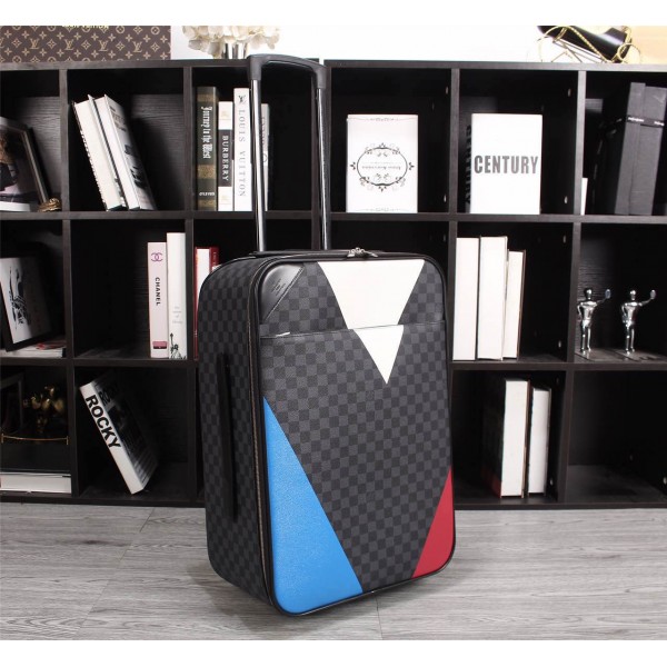 High Quality Louis Vuitton Blue Red White Luggage 21 inches  8952646CFD77