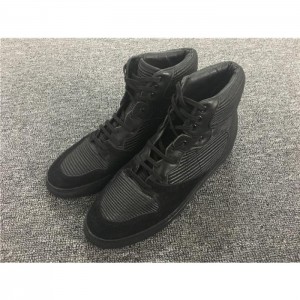 Balenciaga Pleated High-Top Sneakers In Black