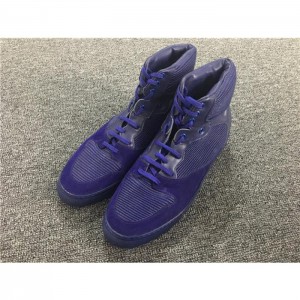 Balenciaga Pleated High-Top Sneakers In Blue