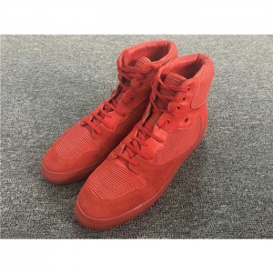 Balenciaga Pleated High-Top Sneakers In Red