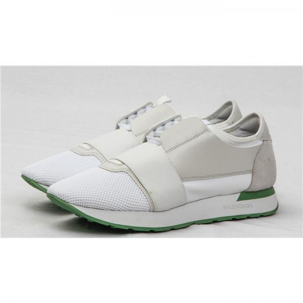 High Quality Balenciaga Race Runners White And Green Sneaker