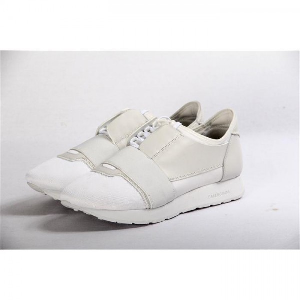 High Quality Balenciaga White Race Runners