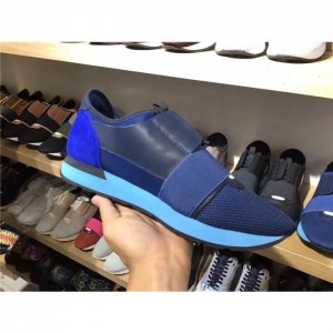 Perfect Quality Balenciaga Race Runner Navy Sneakers