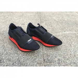 Perfect Quality Balenciaga Race Runners Multimaterial Contrasted Runners Navy Red