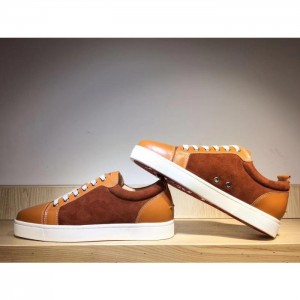 High Quality Christian Louboutin Louis Junior Men'S Flat Version Indiana Sneakers