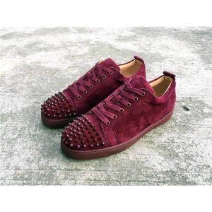 High Quality Christian Louboutin Spikes Flat Low Top Sneakers