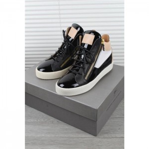 High Quality Giuseppe Zanotti Men'S Embossed Leather Mid Top Sneakers