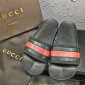 Replica High Quality Men's leather sandals casual slippers flip flops gucci slipper SN_GU001