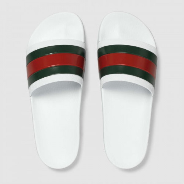 High Quality Men's leather sandals casual slippers flip flops gucci slipper SN_GU002