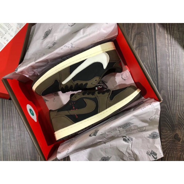 High Quality exclusive TRAVIS SCOTT X AJ1 LOW with retail materials ready to ship on June 10th