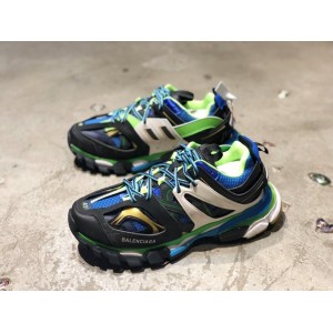 High Quality exclusive Balencia Paris Track Sneakers GREEN BLUE  best version ready to ship