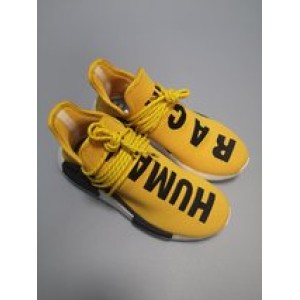 PHARRELL X ADIDAS NMD “HUMAN RACE”Yellow  BB0619 with real boost PK  exclusive