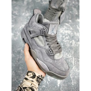 High Quality KAWS x Air Jordan 4 Cool Grey Best version 1:1 Materials PK exclusive glow in the dark