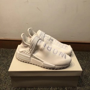 High Quality Adidas Pharrell NMD HU Holi Blank Canvas Cream White