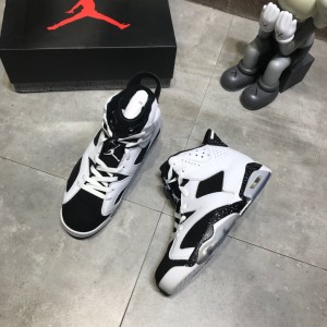 High Quality Air Jordan VI Retro-002 Profession Design With Black And White Color Upper