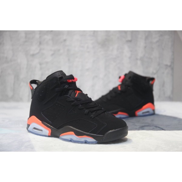 Authentic Air Jordan VI Retro "Infrared" Fashion Design With Black  Color Upper Fabric