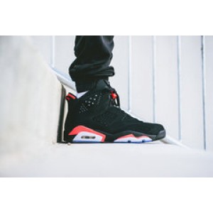 Authentic Air Jordan VI 6s Black Infrared 3M