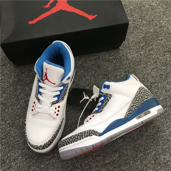 Authentic Air Jordan III Retro True Blue Best Version from perfectkicks.net