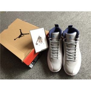 Authentic Air Jordan 12 GS Grey Blue