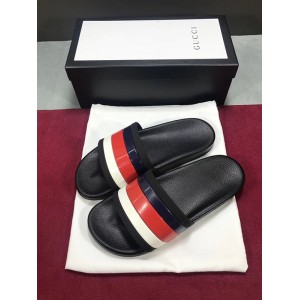 High Quality Gucci Strap Rubber Slide Sandal with Sylvie Web OF_4DD888345DC1