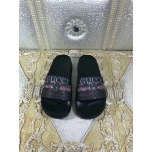 Gucci Logo Black Sandals OF_0AF4B2718AD3